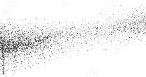 Dark grey speckle texture overlay on white background abstract grunge