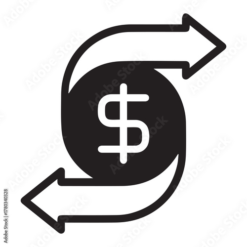 Asset Transfer icon for web  app  infographic Vector