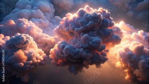 Fractal Mindscape with DNA and Nature Elements