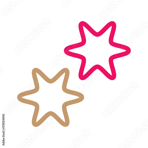 Bling shape collection, Abstract minimal element mid century vector set