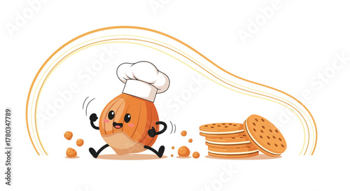 Chef Hazelnut's Delight: Sweet Treats And Cheerful Characters For Culinary Projects