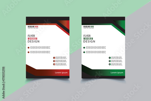 Modern Corporate Business Flyer Template Design. Creative Layout for Brochure, Poster, or Marketing Presentation. eps10