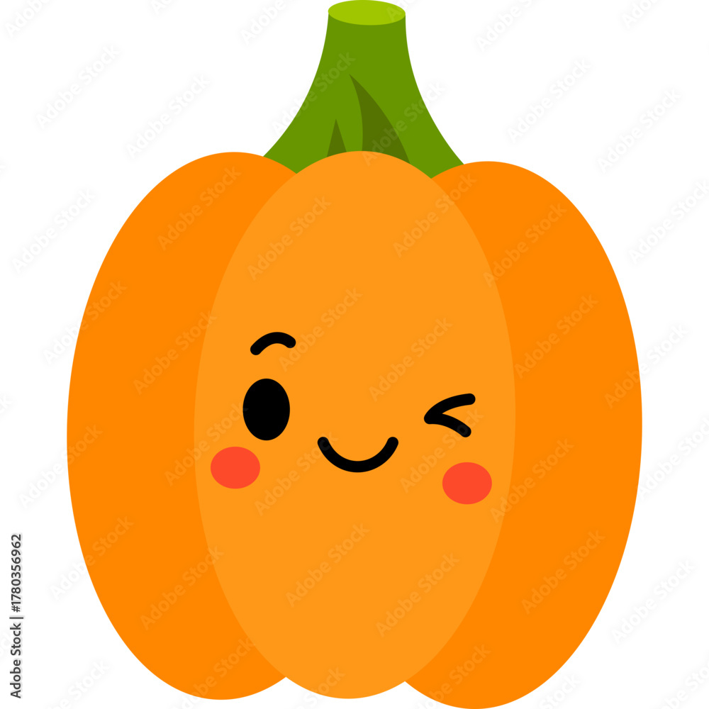 Obraz premium Cute Cartoon Butternut Squash Illustration