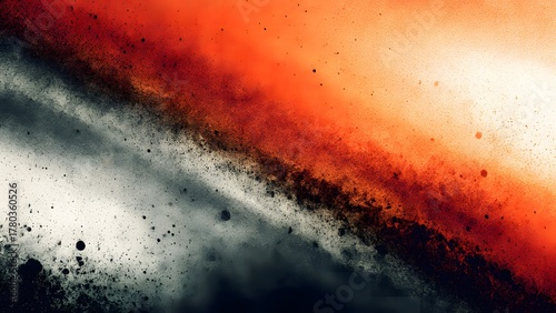 Dynamic Clash A Vivid Abstract Composition of Contrasting Elements