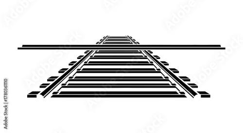 Railroad tracks crossing