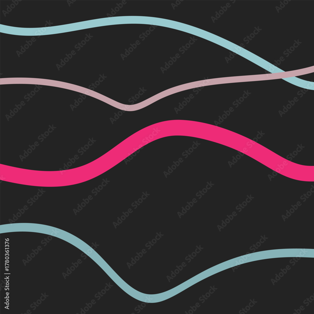 Fototapeta premium Dynamic abstract background with energetic curves. pastel lines abstract background