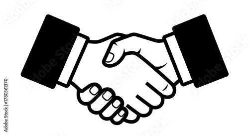 Business handshake icon