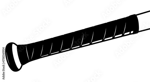 Baseball bat handle with grip tape