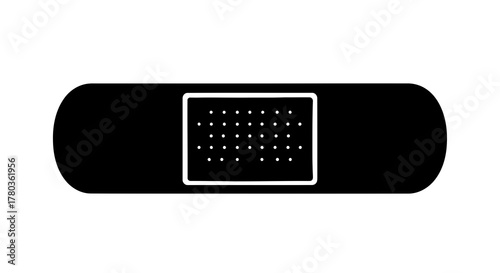 Black adhesive bandage