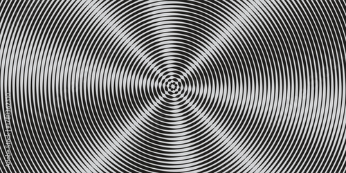 abstract vector black circle texture. Radial geometric pattern background. Linear epicenter, radar or target concept. vector abstract radar