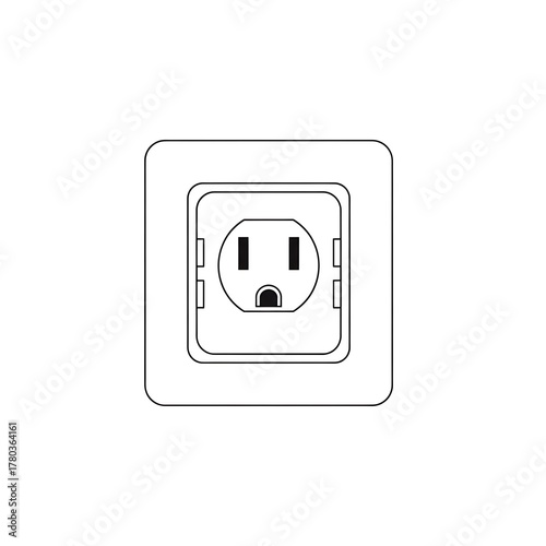 3 Pin Socket for electrical outlet switch board