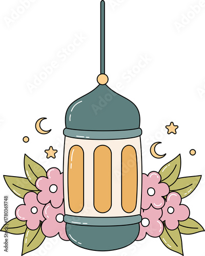 cute islamic decoration doodle