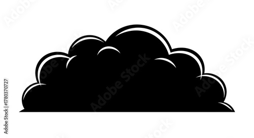Black cloud illustration