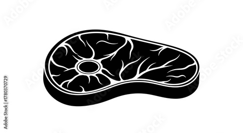 Raw steak illustration