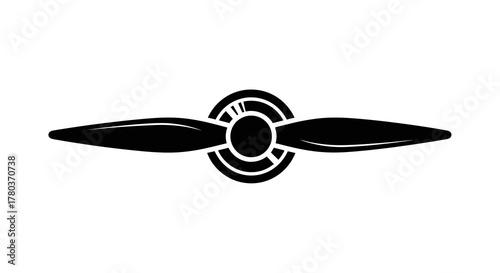 Airplane propeller illustration