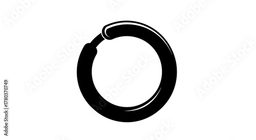 Black hoop earring