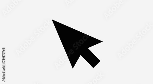 Black computer mouse cursor