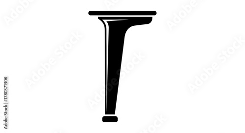 Black table leg icon