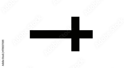 Black cross symbol
