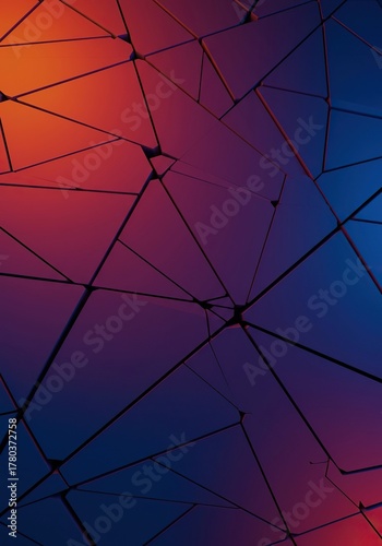 Abstract background featuring fractured geometrical shapes creating a mosaic of sharp, discontinuous elements suitable for modern design, backdrop, division, noise