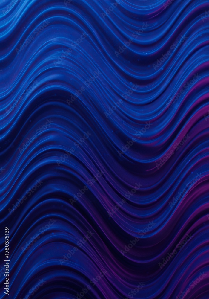 Fototapeta premium Abstract blue and purple geometric displacement background. Digital glitch texture with shifting geometric patterns and waves, blue, motion, screen