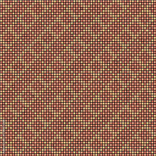 hand drawn squares. vector seamless pattern for embroidery. orange repetitive background. modern decorative art. geometric fabric swatch. textile design template. home decor