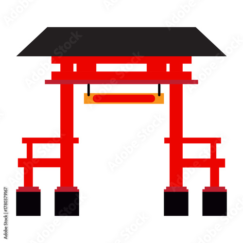 Chinese Gate Illustration