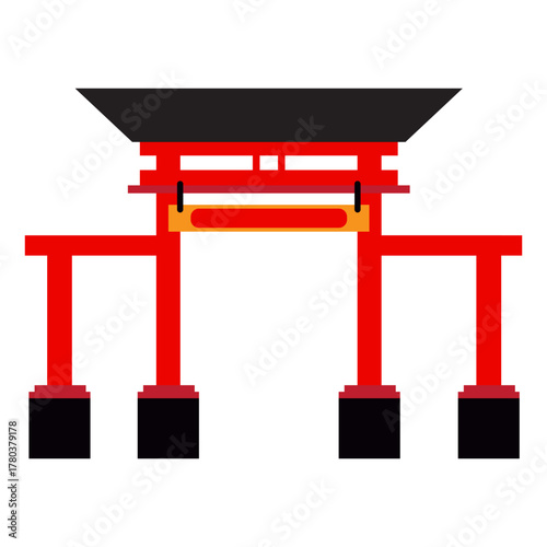 Chinese Gate Illustration