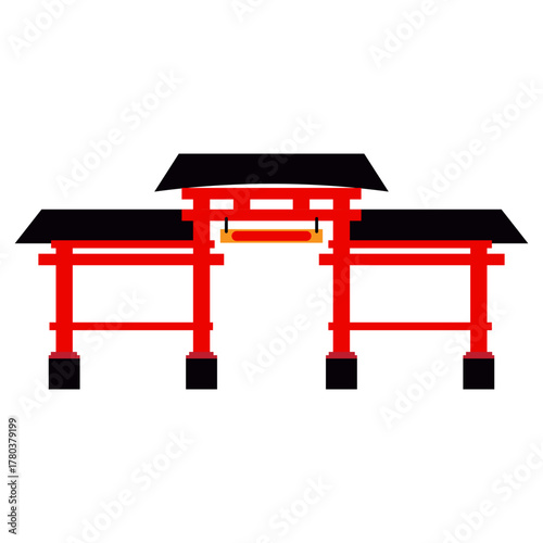 Chinese Gate Illustration