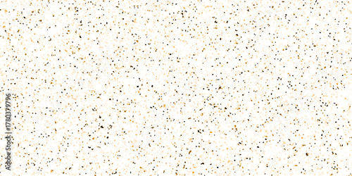 Terrazzo flooring texture polished stone and grain noise pattern old surface marble for background. brown and white paper and marble texture. quartz surface for bathroom or kitchen countertop.