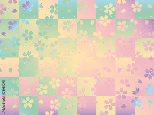 小桜、格子、20虹淡B