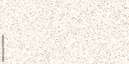 Terrazzo flooring texture polished stone and grain noise pattern old surface marble for background. brown and white paper and marble texture. quartz surface for bathroom or kitchen countertop.
