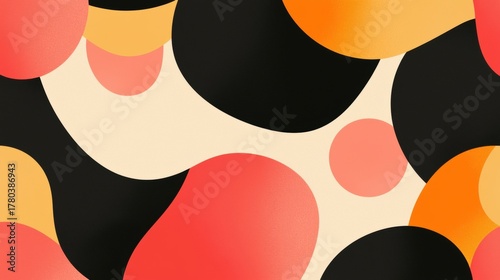 Abstract Art: A Playful Dance of Circles and Triangles