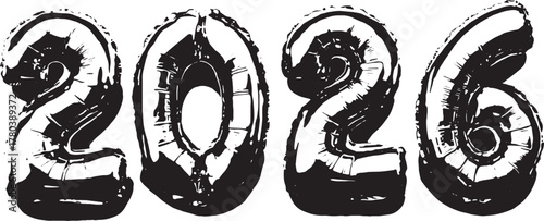 Black and white abstract vector sketch of a dragon tattoo design illustration with sea animal symbols