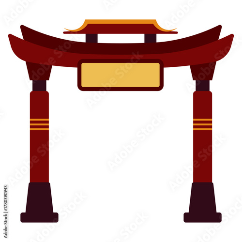 Chinese Gate Illustration