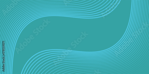 Blue-green gradient studio room, abstract background pattern modern art line wave