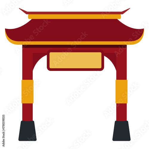 Chinese Gate Illustration