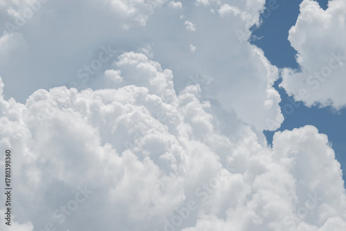 A beautiful cloudy vast sky summer landscape at the beach in Phuket, Thailand.