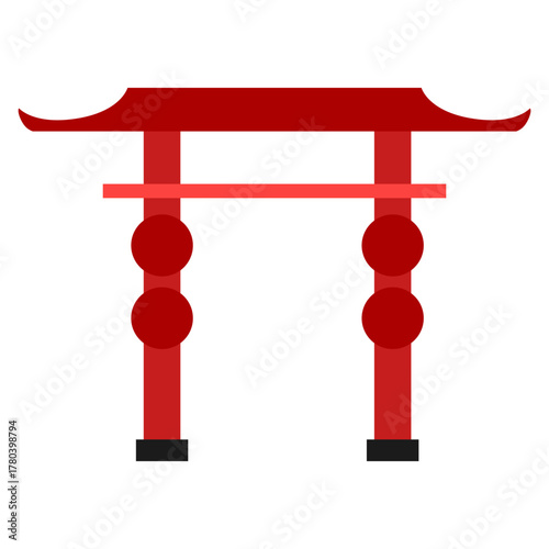 Chinese Gate Illustration