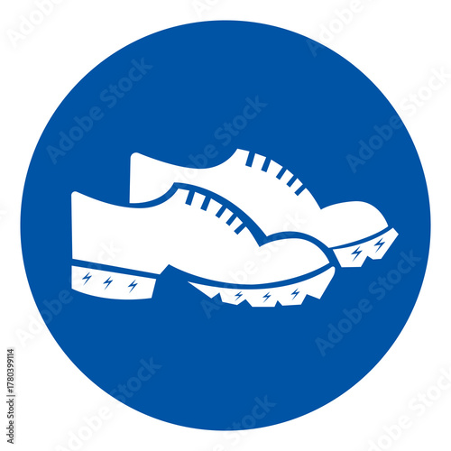 Photos Conductive Shoes Symbol Sign ,Vector Illustration, Isolate On White Background Label