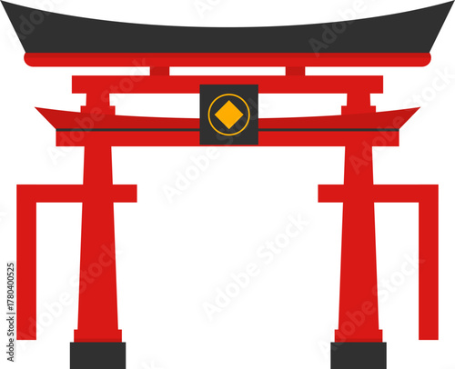 Chinese Gate Illustration