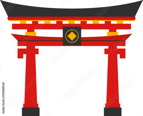 Chinese Gate Illustration