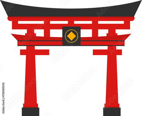 Chinese Gate Illustration