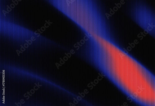 Abstract Neon Lines Dynamic Red and Blue Wave with a Modern, Stylish Design