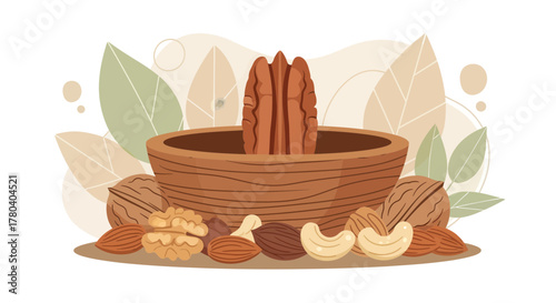 Healthy Ingredients: A Delightful Collection of Nuts, Perfect for Cooking and Snacking