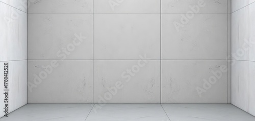 Light gray concrete wall, clean and smooth, offering a minimalist architectural background or neutral space for design,  material,  decor