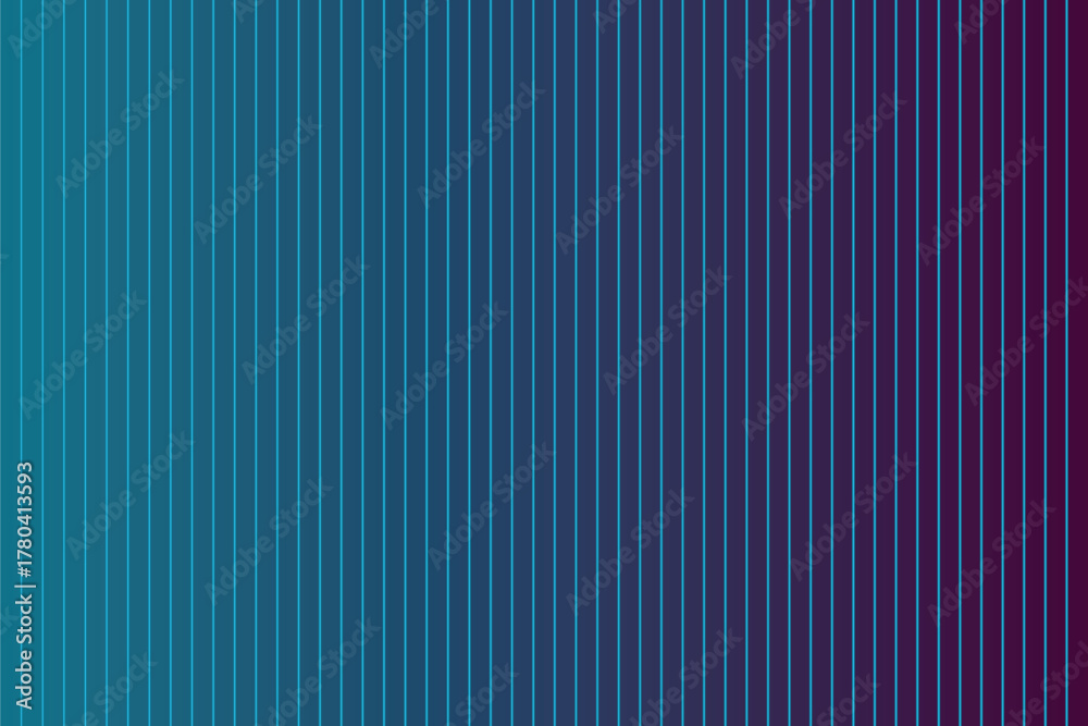 Obraz premium A vertical ribbed gradient background transitioning from teal to deep purple.