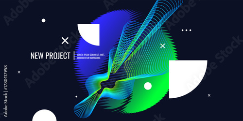 Abstract background for design. A template for advertising in a modern style. Stylish illustration for the poster. Trendy stylish graphics