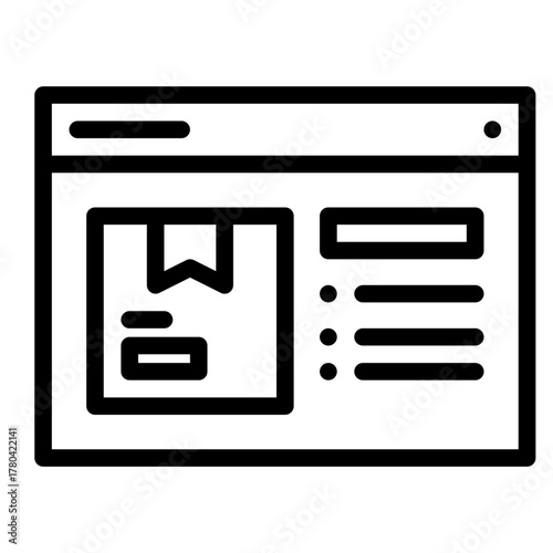 dashboard product. This is a vector single icon with a line style. Suitable for any purpose, such as website design, mobile app design, logo design, pattern design, etc.