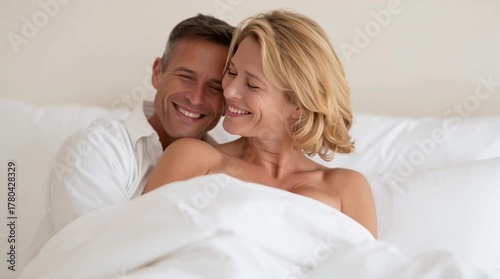 Sexual life of middle-aged spouses. Joy during retirement. Aging in bed. Retirees